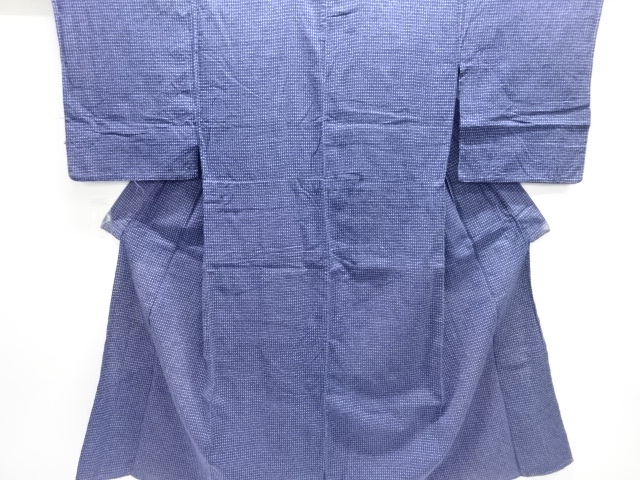JAPANESE KIMONO / ANTIQUE HITOE MENS KIMONO / COTTON / ABSTRACT PATTERN